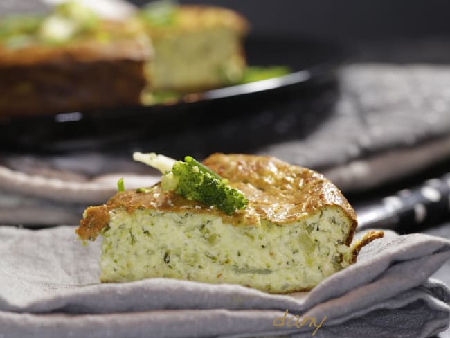 Gâteau au brocoli emmental et ciboulette