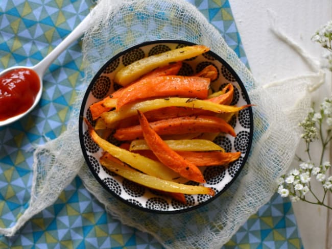 Frites de patates douces et de rutabaga aux herbes