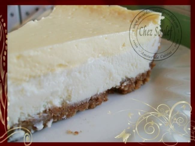 Cheesecake fondant au chocolat blanc