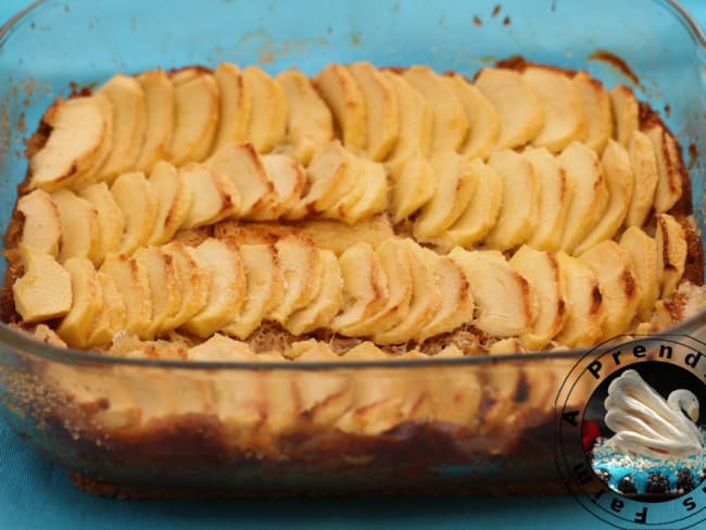 Tarte biscotti aux pommes