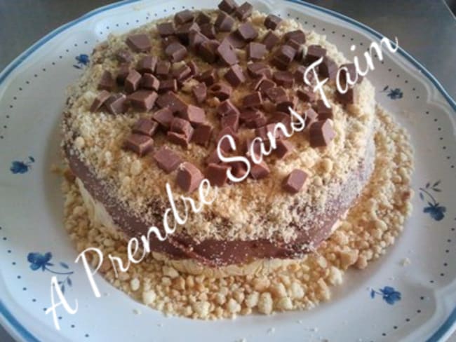 Gâteau à la glace vanille croustillant