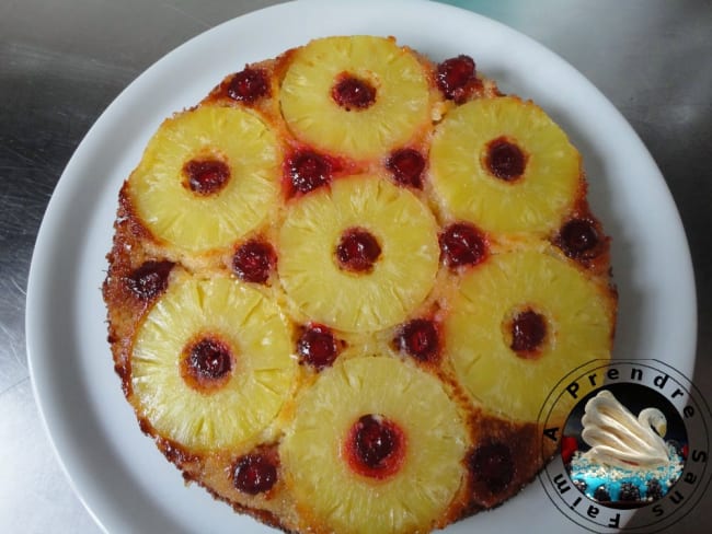 Gâteau à l'ananas renversé