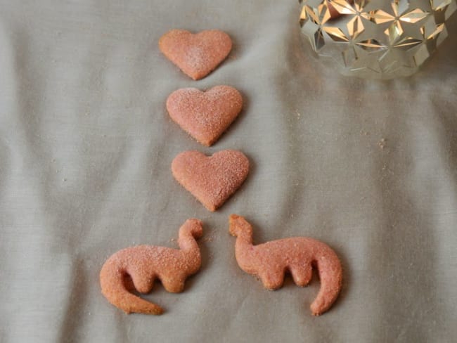 Petits sablés aux biscuits roses de Reims