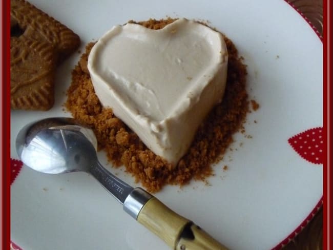 Panna cotta à la pâte de spéculoos.