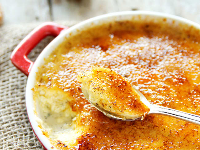 Crème brûlée à la vanille de Madagascar