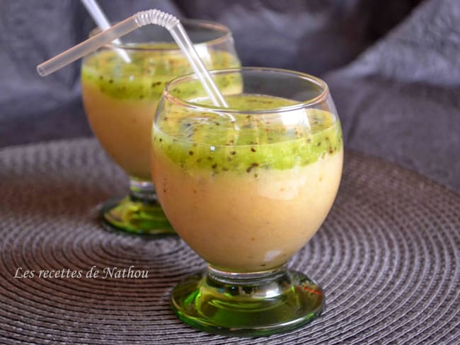 Smoothie banane et kiwi