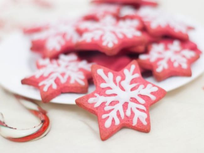 Gâteaux de Noël flocons à la cannelle 