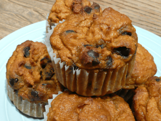 Muffins citrouille- pépites de chocolat