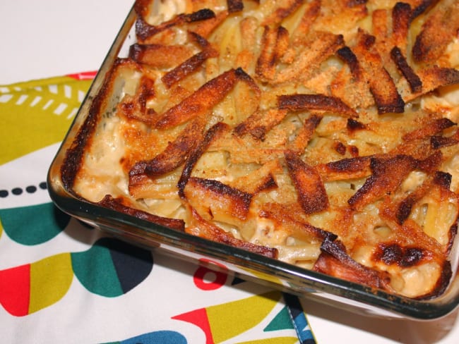 Janssons Frestelse ou gratin de pommes de terre scandinave de noël