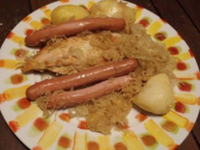 Choucroute de volaille au cidre