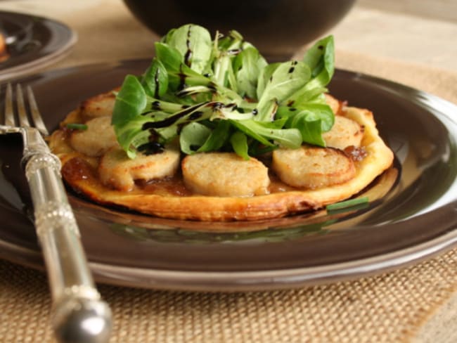 Tartelettes au boudin blanc et confit d’oignons : une entrée pour le réveillon