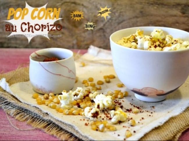 Pop corn au chorizo du Chef Etchebest