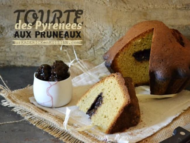 Tourte Pyrénées gâteau régional revu en tourte aux pruneaux