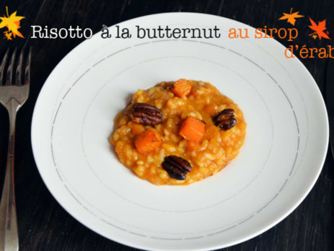 Risotto à la butternut caramélisée au sirop d'érable