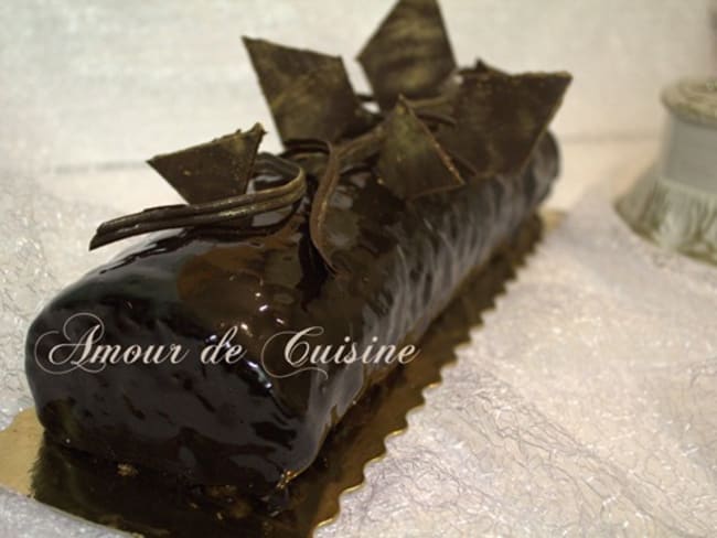 bûche de noël au chocolat