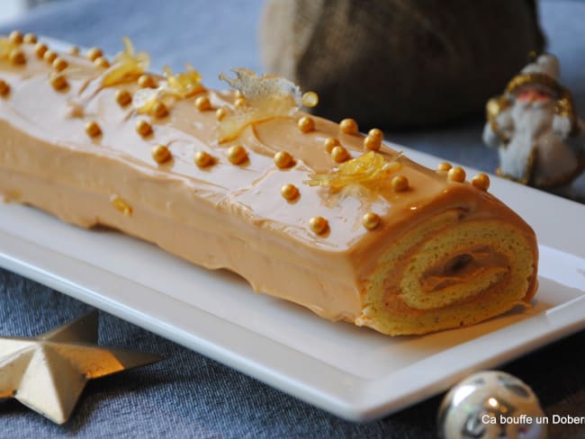 Bûche de Noël à la confiture de lait