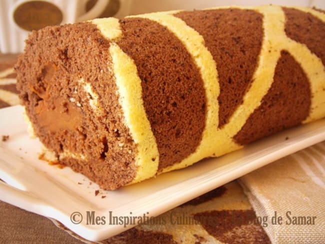 Biscuit roulé au chocolat