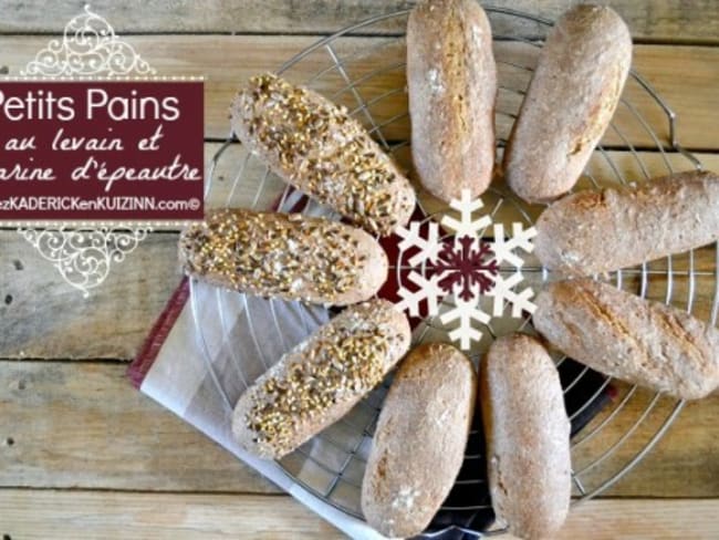 Petit pain de Noël au levain et à l'épeautre