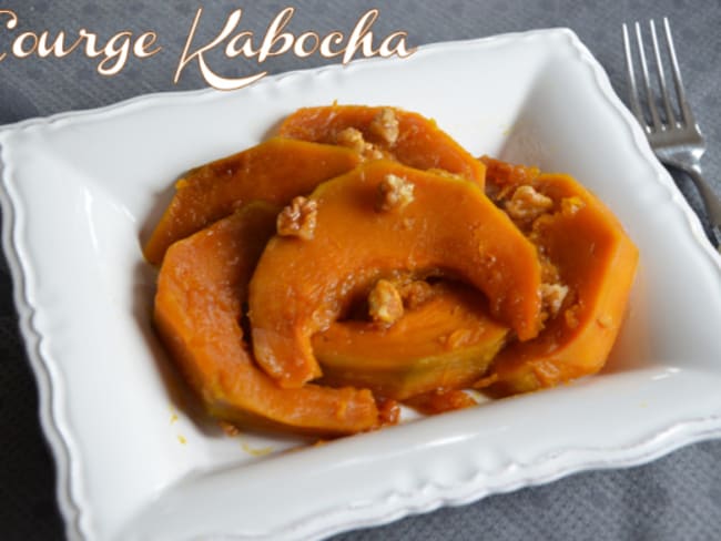 Courge kabocha aux noix caramélisées