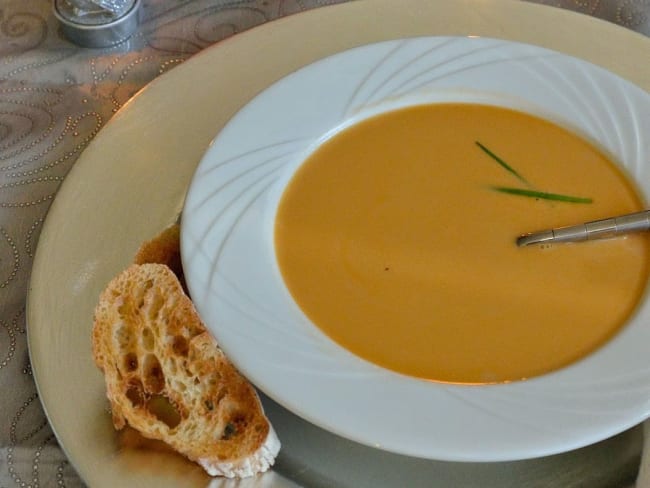 Bisque de têtes de langoustines