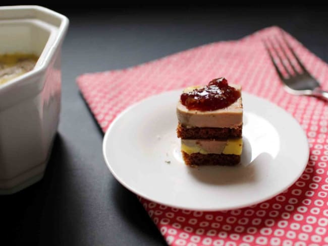 Bouchées au foie gras, pain d’épices et chutney de figues