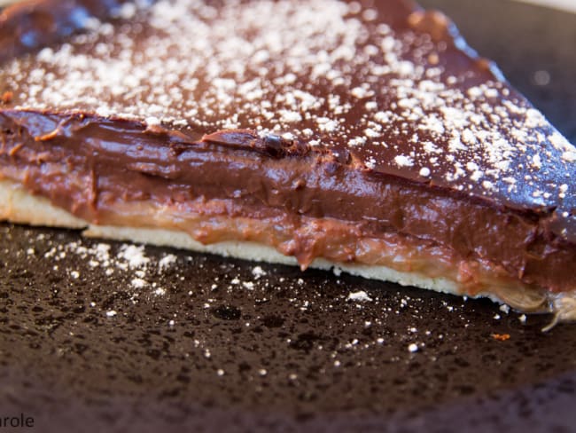 Tarte chocolat et rhubarbe