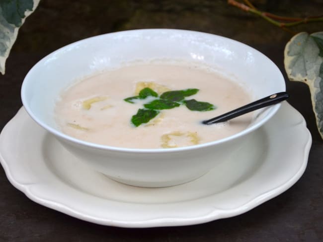 Soupe de bananes au lait de coco