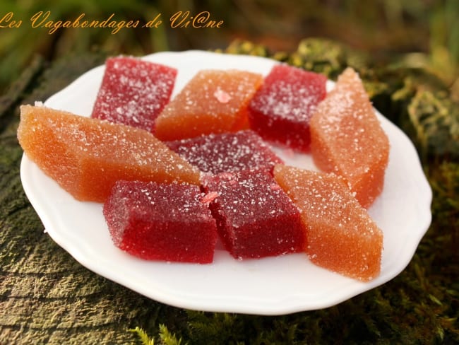 Pâtes de fruits à la fraise ou aux fruits de la passion