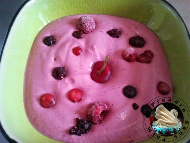 Mousse aux fruits rouges