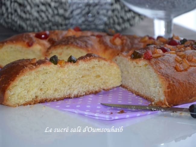 Brioche des rois aux fruits confits pour l'Epiphanie