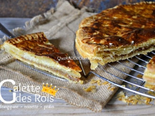 Galette des rois à la frangipane de noisette et pralin pour l'épiphanie