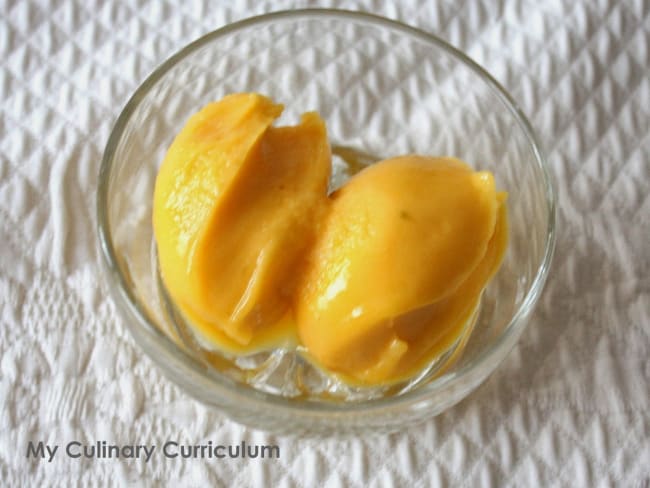 Sorbet à la mangue