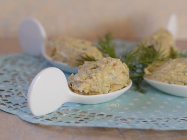 Rillettes de saumon à la mangue