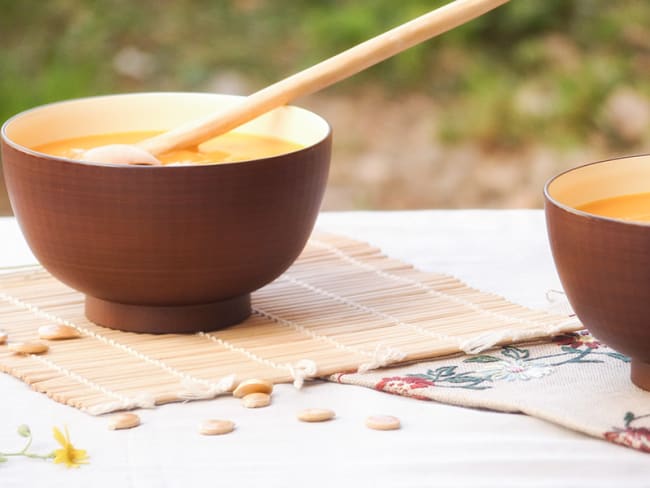 Velouté de potiron, patate douce et épices