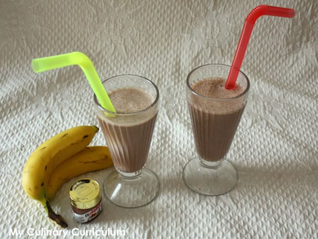 Milkshake banane Nutella