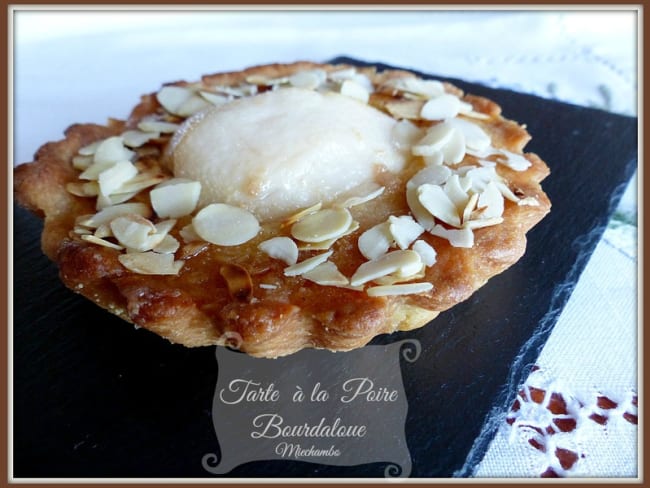 Tartelettes Poires Bourdaloue