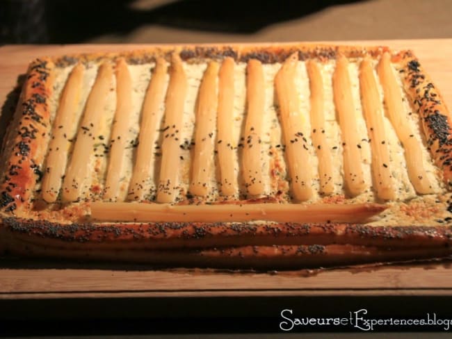 Tarte Feuilletée Asperge et Chèvre Frais