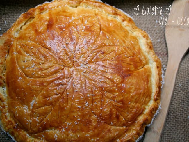 Galette miel coco