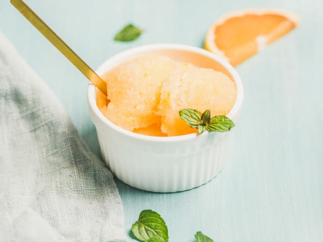 Sorbet pamplemousse orange