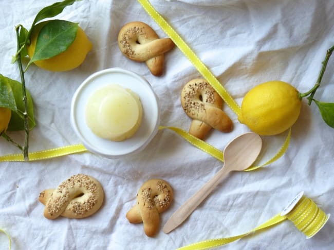 Gelo di limone et Koulourakia au citron