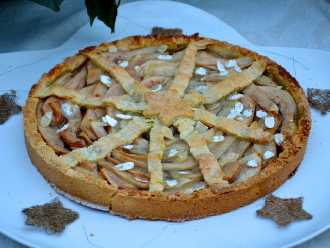 Tarte aux poires et marrons