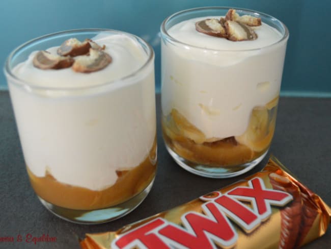 Banoffee au Twix® en verrine