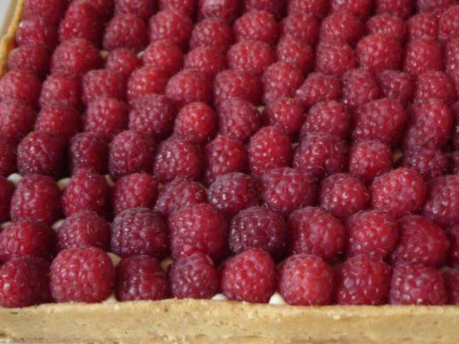 Tarte aux framboises