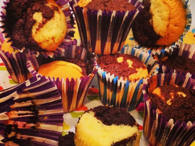 Muffins marbrés