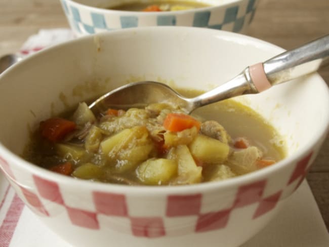 Potage à l’agneau et au ras-el-hanout