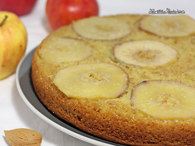 Moelleux aux pommes et à la pâte d’amande