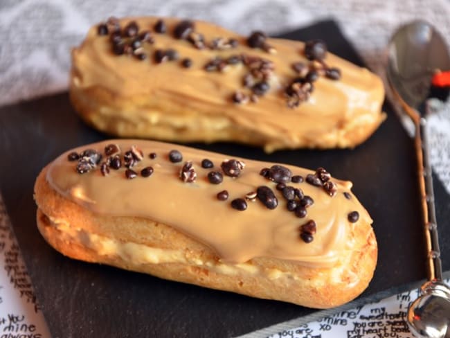 Mini éclairs caramel et Dulcey