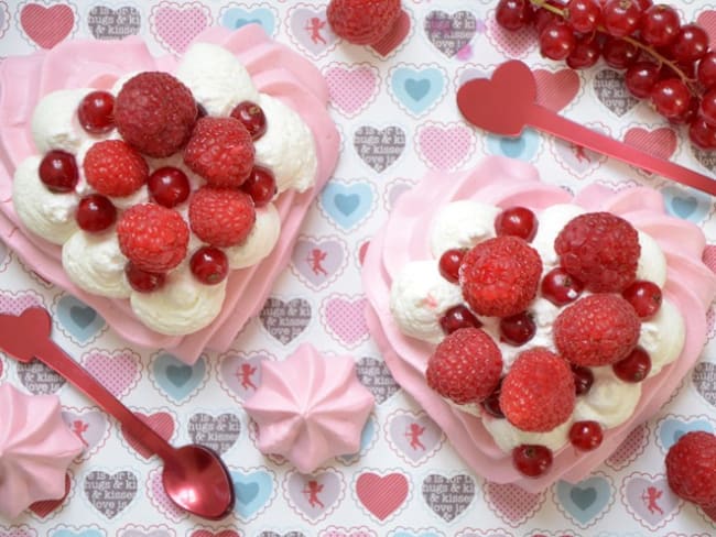 Pavlovas aux fruits rouges