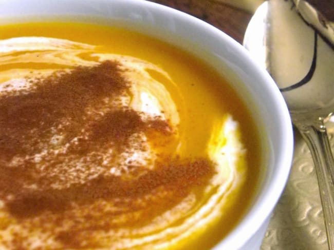 Soupe de butternut au café