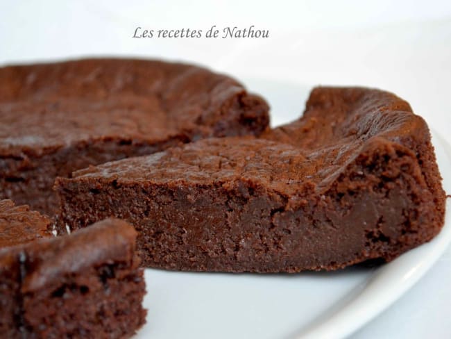 Moelleux-fondant au chocolat noir et à la banane